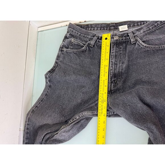 Vintage Brittania Jeans Mens 34X32 Black Denim Relaxed Tapered 90's - Picture 8 of 11